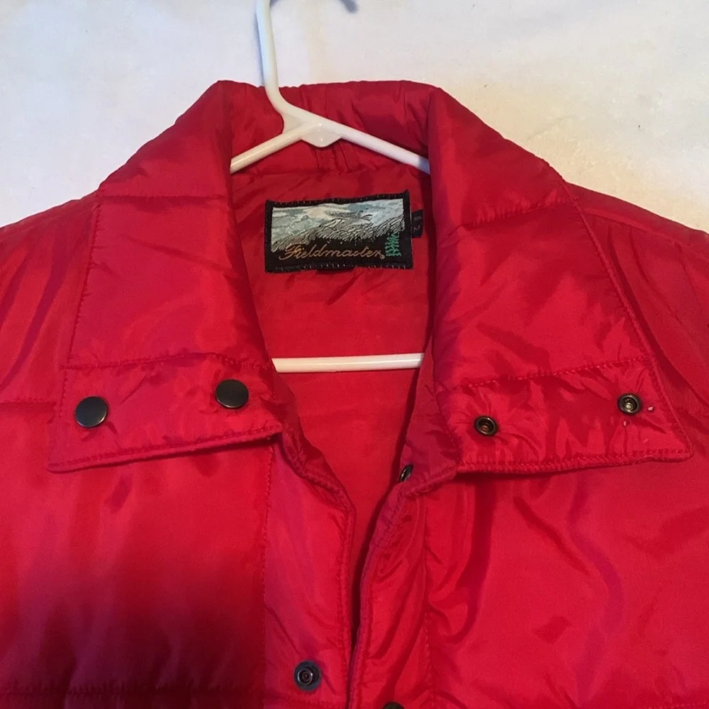 Fieldmaster red vintage puffy vest size medium - Picture 2 of 6